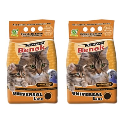 Żwirek dla kota SUPER BENEK Uniwersalny 2 x 5 L