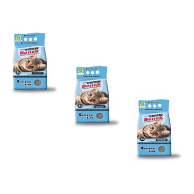 Żwirek dla kota SUPER BENEK Compact 3 x 25 l