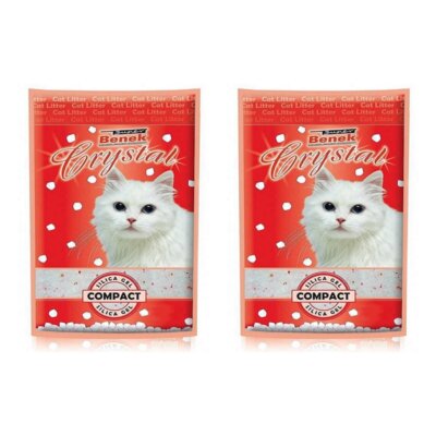 Żwirek dla kota SUPER BENEK Crystal Compact 18735 2 x 13 kg