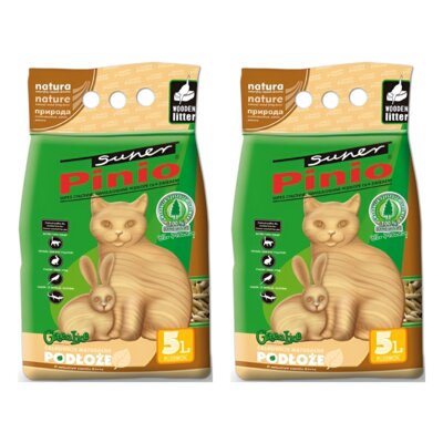 Żwirek dla kota SUPER PINIO 2 x 5 L