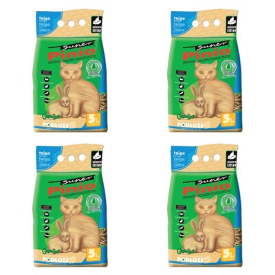 Żwirek dla kota SUPER PINIO Tajga 4 x 10 L