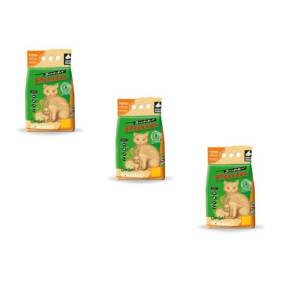Żwirek dla kota SUPER PINIO Cytrus 3 x 35 L