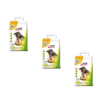 Żwirek dla kota SUPER BENEK Corn Cat Classic Naturalny 17813 3 x 14 L