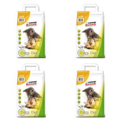 Żwirek dla kota SUPER BENEK Corn Cat Classic Naturalny 17813 4 x 14 L