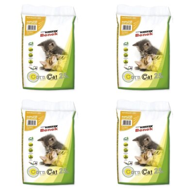 Żwirek dla kota SUPER BENEK Corn Cat Classic Naturalny 17684 4 x 25 L