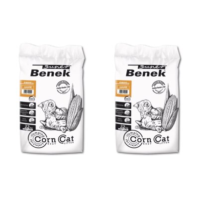 Żwirek dla kota SUPER BENEK Corn Cat Naturalny 2 x 35 l