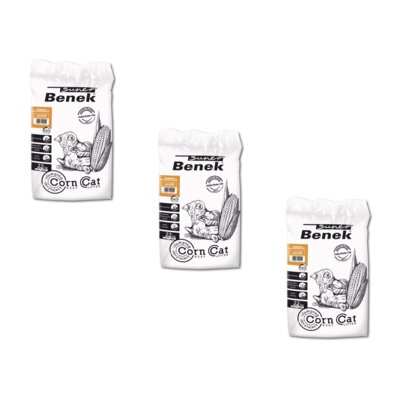 Żwirek dla kota SUPER BENEK Corn Cat Naturalny 3 x 35 l