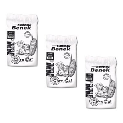 Żwirek dla kota SUPER BENEK Corn Cat Ultra Naturalny 22534 3 x 35 L