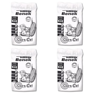 Żwirek dla kota SUPER BENEK Corn Cat Ultra Naturalny 22534 4 x 35 L