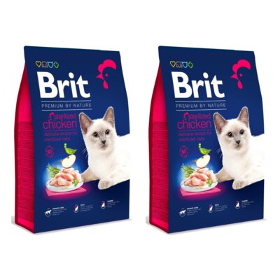 Karma dla kota BRIT Premium By Nature Sterilized Kurczak 2 x 1.5 kg