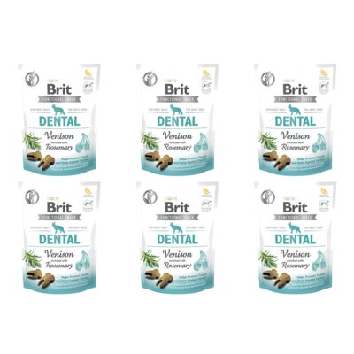Przysmak dla psa BRIT CARE Functional Snack Dental Venison 6 x 150 g
