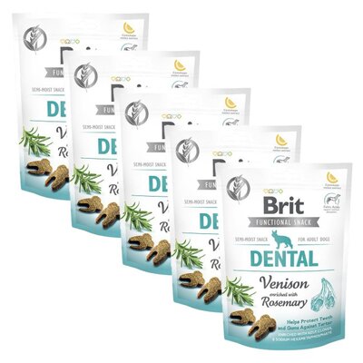 Przysmak dla psa BRIT CARE Functional Snack Dental Venison 5 x 150 g
