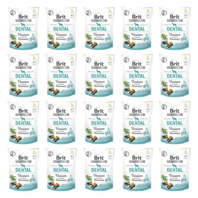 Przysmak dla psa BRIT CARE Functional Snack Dental Venison 20 x 150 g