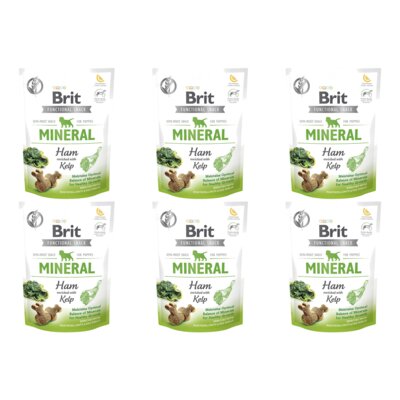 Przysmak dla psa BRIT CARE Dog Functional Snack Mineral Ham for Puppies 6 x 150 g