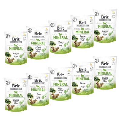 Przysmak dla psa BRIT CARE Dog Functional Snack Mineral Ham for Puppies 10 x 150 g