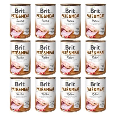 Karma dla psa BRIT Paté & Meat Królik 12 x 800 g