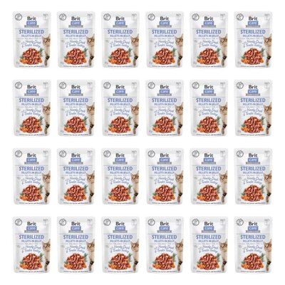 Karma dla kota BRIT Care Sterilized Kaczka z indykiem 24 x 85 g