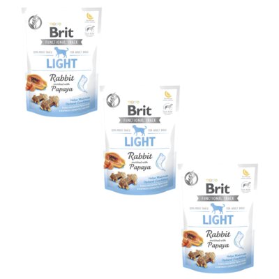 Przysmak dla psa BRIT CARE Functional Snack Light Rabbit 3 x 150 g