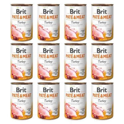 Karma dla psa BRIT Paté & Meat Indyk 12 x 800 g