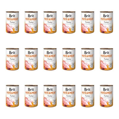 Karma dla psa BRIT Paté & Meat Indyk 18 x 800 g