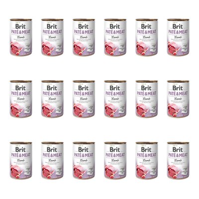 Karma dla psa BRIT Pate & Meat Jagnięcina 18 x 800 g