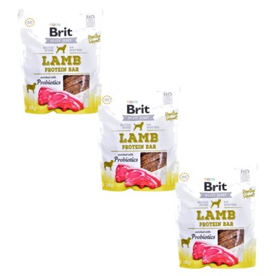 Przysmak dla psa BRIT Jerky Lamb Protein Bar 3 x 200 g