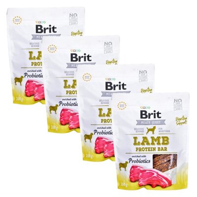 Przysmak dla psa BRIT Jerky Lamb Protein Bar 4 x 200 g