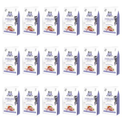 Karma dla kota BRIT Care Cat Sterilized Weight Control Indyk z kaczką 18 x 2 kg