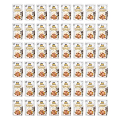 Karma dla kota BRIT CARE Cat Sterilized Łosoś i Tuńczyk filety w sosie 48 x 85 g