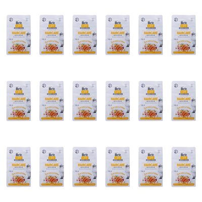 Karma dla kota BRIT CARE Cat Grain Free Haircare Kurczak z łososiem 18 x 400 g