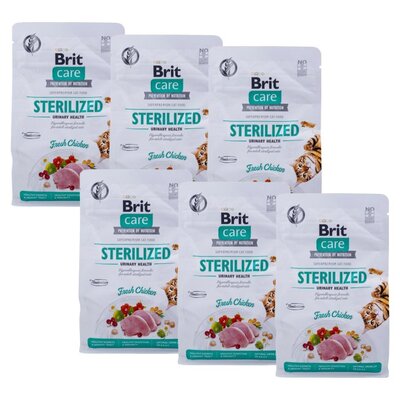 Karma dla kota BRIT Care Sterilized Urinary Kurczak 6 x 400 g