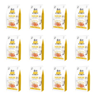 Karma dla kota BRIT CARE Grain Free Haircare Healhy & Shiny Coat Kurczak z łososiem 12 x 2 kg