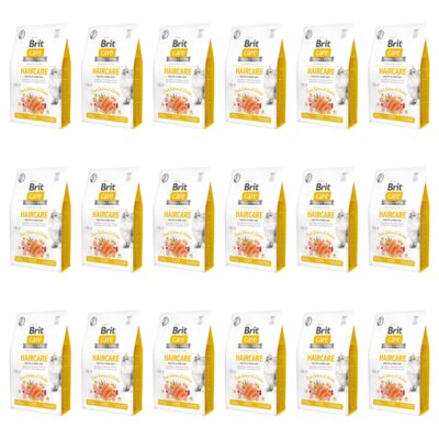 Karma dla kota BRIT CARE Grain Free Haircare Healhy & Shiny Coat Kurczak z łososiem 18 x 2 kg