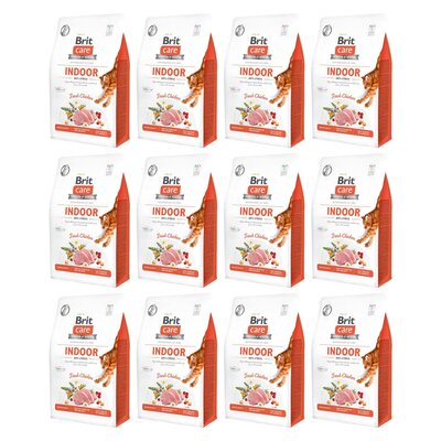 Karma dla kota BRIT CARE Indoor Anti Stress Świeży Kurczak 12 x 2 kg