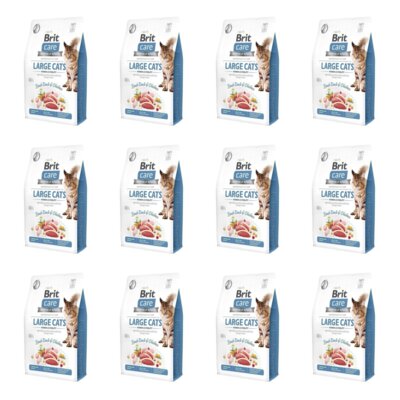 Karma dla kota BRIT Care Large Cats Power & Vitality Świeża Kaczka i Kurczak 12 x 2 kg