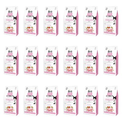 Karma dla kota BRIT CARE Grain Free Sterilized Sensitive Królik 18 x 2 kg