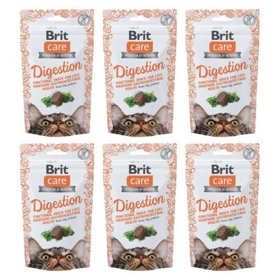 Przysmak dla kota BRIT Care Snack Digestion 6 x 50 g