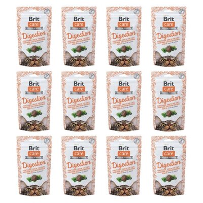 Przysmak dla kota BRIT Care Snack Digestion 12 x 50 g