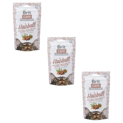 Przysmak dla kota BRIT CARE Snack Hairball 3 x 50 g