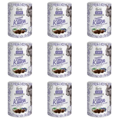 Przysmak dla kota BRIT CARE Cat Snack Superfruits Kitten 9 x 100 g