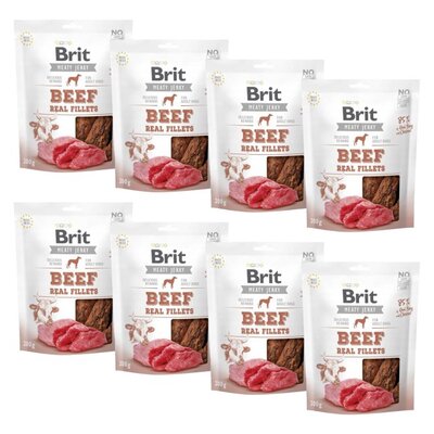 Przysmak dla psa BRIT Beef Real Fillets Wołowina z kurczakiem 8 x 200 g