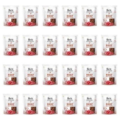 Przysmak dla psa BRIT Beef Real Fillets Wołowina z kurczakiem 24 x 200 g