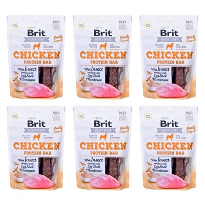 Przysmak dla psa BRIT Jerky Chicken with Insect Protein Bar 6 x 80 g