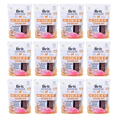 Przysmak dla psa BRIT Jerky Chicken with Insect Protein Bar 12 x 80 g