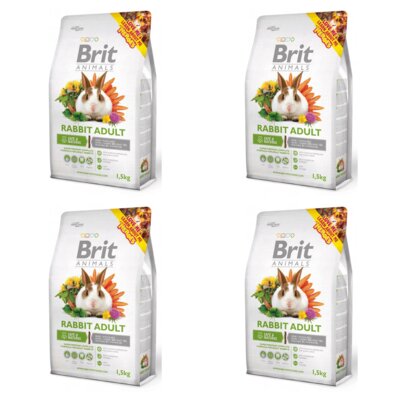 Karma dla gryzoni BRIT Rabbit Adult Complete 4 x 1.5 kg