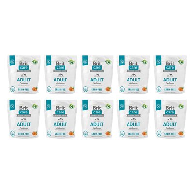 Karma dla psa BRIT Care Grain-Free Adult Łosoś 10 x 1 kg