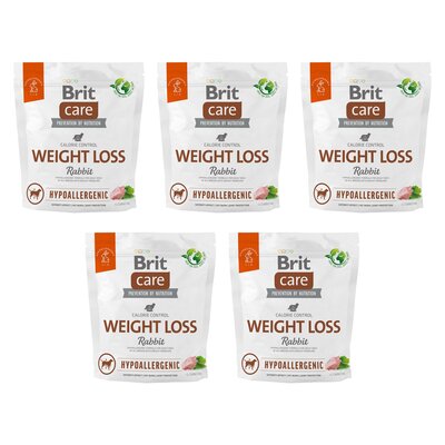 Karma dla psa BRIT CARE Dog Hypoallergenic Weight Loss 5 x 1 kg