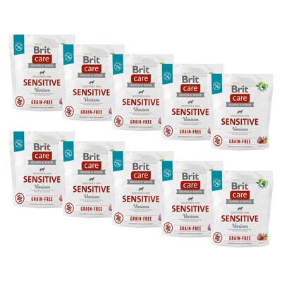 Karma dla psa BRIT Care Grain-free Sensitive Vension Dziczyzna 10 x 1 kg