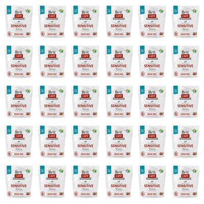 Karma dla psa BRIT Care Grain-free Sensitive Vension Dziczyzna 30 x 1 kg