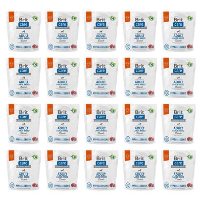 Karma dla psa BRIT CARE Hypoallergenic Jagnięcina z ryżem 20 x 1 kg